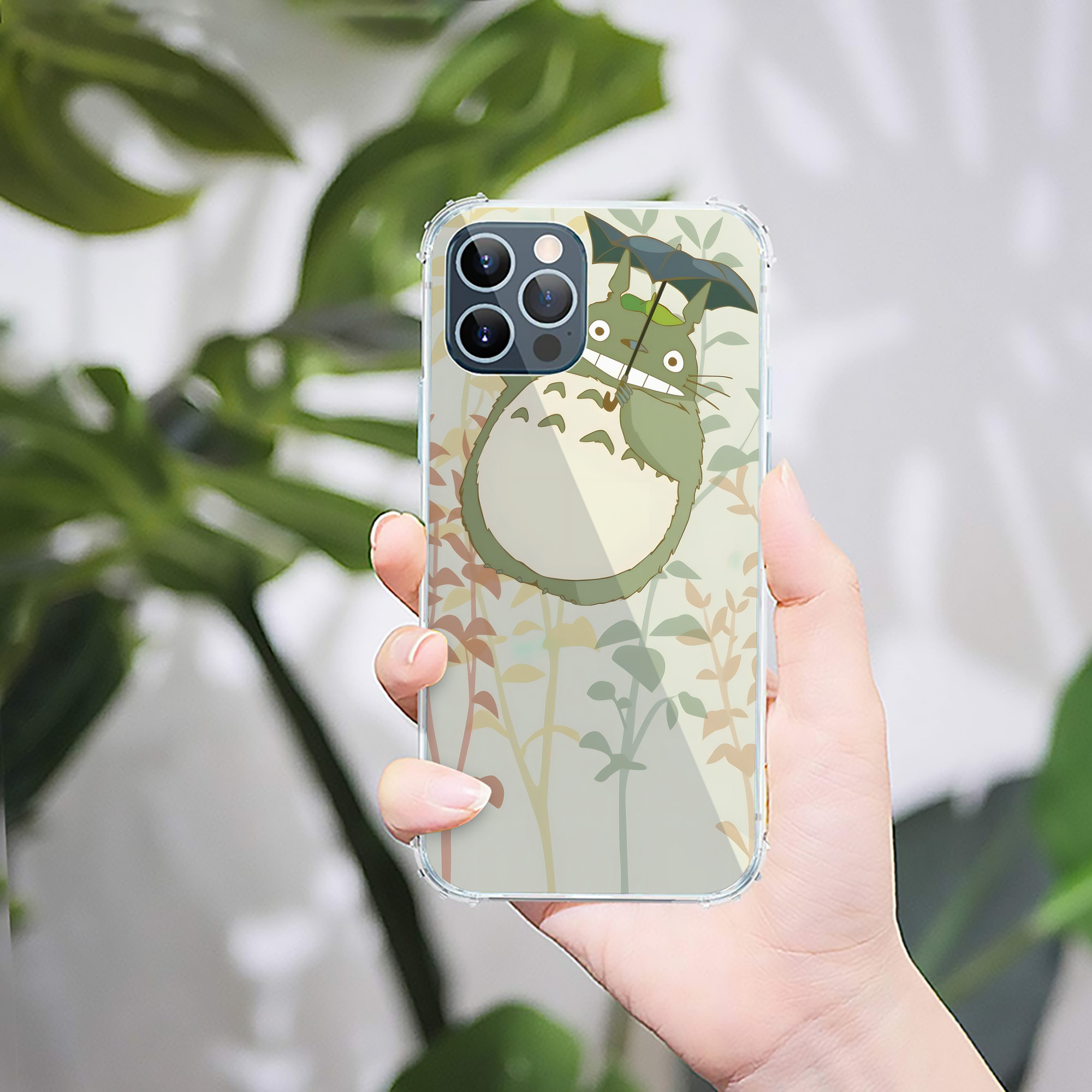 （画像用） となりのトトロ 草壁メイ 草壁サツキ My Neighbor Totoro Satsuki Kusakabe Mei Kusakabe 【iPhone 12シリーズ対応】透明スマホケース（クリアソフトケース）
